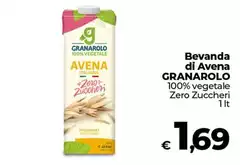 Granarolo - Bevanda Di Avena 100% Vegetale Zero Zuccheri