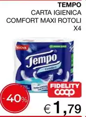 Tempo - Carta Igienica Comfort Maxi Rotoli
