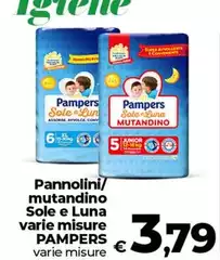 Pampers - Pannolini/Mutandino Sole E Luna