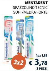 Mentadent - Spazzolino Tecnic Soft