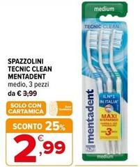 Mentadent - Spazzolini Tecnic Clean