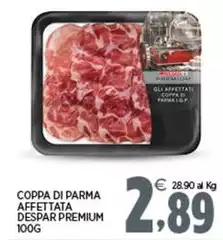 Despar - Coppa Di Parma Affettata Premium Despar - Coppa Di Parma Affettata Premium