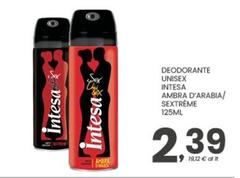 Intesa - Deodorante Unisex Ambra D'Arabia/Sextrême Intesa - Deodorante Unisex Ambra D'Arabia/Sextrême