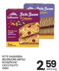 Galbusera - Fette Bellebuone Mirtilli Rossi/Fich/Cioccolato