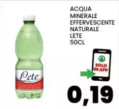 Lete - Acqua Minerale Effervescente Naturale Lete - Acqua Minerale Effervescente Naturale