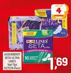 Lines - Assorbenti Seta Ultra