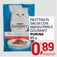 Purina - Filettini In Salsa Con Manzo Perle Gourmet Purina - Filettini In Salsa Con Manzo Perle Gourmet