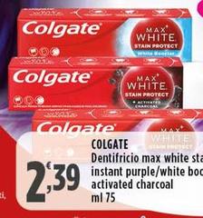 Colgate - Dentifricio Max White Stain Instant Purple