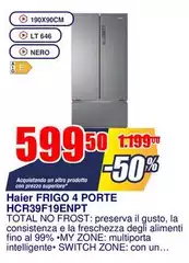 Haier - Frigo 4 Porte HCR3F19ENPT Haier - Frigo 4 Porte HCR3F19ENPT