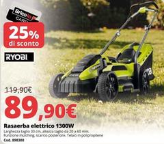 Ryobi - Rasaerba Elettrico 1300W