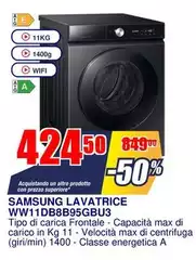Samsung - Lavatrice WW11DB8B95GBU3