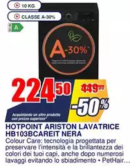 Ariston - Hotpoint Lavatrice Hb103bcareit Nera