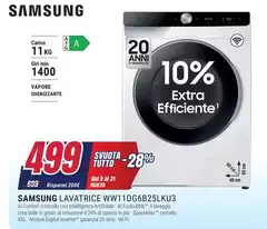 Samsung - Lavatrice WW11DG6B25LKU3 Samsung - Lavatrice WW11DG6B25LKU3