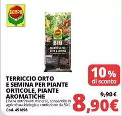 Bio - Terriccio Orto E Semina Per Piante Orticole, Piante Aromatiche