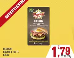 Negroni - Bacon A Fette