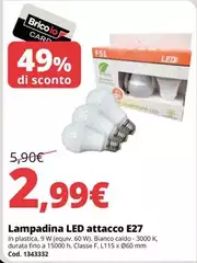 Lampadina Led Attacco E27