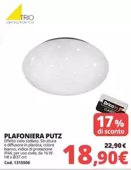 Cielo - Plafoniera Putz