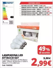 Lampadina Led Attacco E27