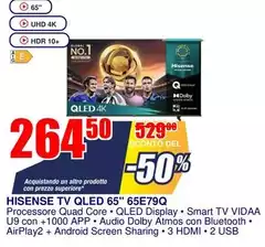Hisense - Tv Qled 65" 65E79Q