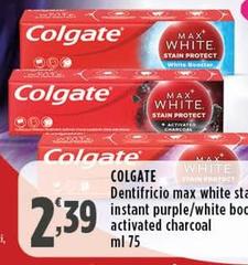 Colgate - Dentifricio Max White Stain Instant Purple
