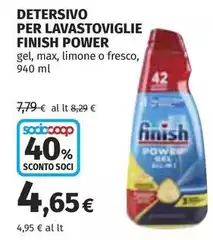 Finish - Detersivo Per Lavastoviglie Power