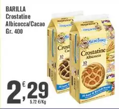 Barilla - Crostatine Albicocca/ Cacao