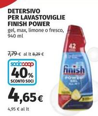 Finish - Detersivo Per Lavastoviglie Power