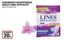 Lines - Assorbenti Incontinenza Adulti Specialist