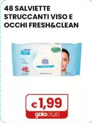 Fresh & Clean - 48 Salviette Struccanti Viso E Occhi 