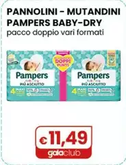 Pampers - Pannolini-Mutandini Baby-Dry Pacco Doppio Vari Formati Pampers - Pannolini-Mutandini Baby-Dry Pacco Doppio Vari Formati