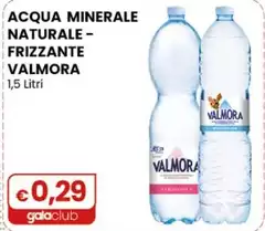 Valmora - Acqua Minerale Naturale-Frizzante 1,5 Litri