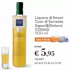 Sapori - Liquore Di Limoni Cuor Di Sorrento &Dintorni Sapori - Liquore Di Limoni Cuor Di Sorrento &Dintorni