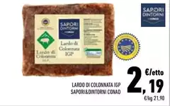 Sapori - Lardo Di Colonnata IGP &Dintorni