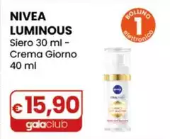 Nivea - Luminous Siero 30 Ml-Crema Giorno 40 Ml