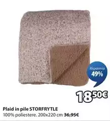 Plaid In Pile Storfrytle Plaid In Pile Storfrytle