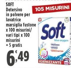 Soft - Detersivo In Polvere Per Lavatrice Marsiglia Fustone