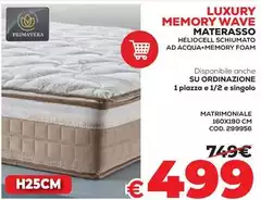 Primavera - Luxury Memory Wave Materasso