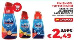 Finish - Gel Tutto In Uno Detersivo Liquido Per Lavastoviglie