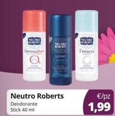 Neutro Roberts - Deodorante Stick Neutro Roberts - Deodorante Stick