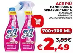 Ace - Candeggina Spray+Ricarica Ace - Candeggina Spray+Ricarica