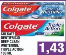 Colgate - Dentifricio Deep Clean Whitening/Triple Action
