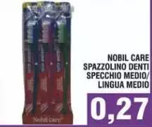 Nobil Care - Spazzolino Denti Specchio Medio/Lingua Medio