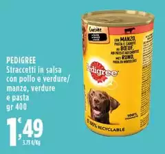Pedigree - Straccetti In Salsa Con Pollo E Verdure