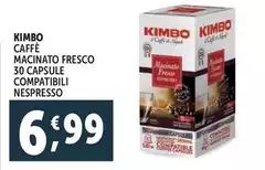 Kimbo - Caffè Macinato Fresco 30 Capsule Compatibili Nespresso