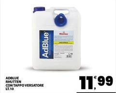 AdBlue - Rhutten Con Tappo Versatore Lt.10