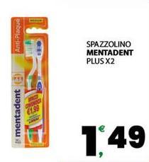 Mentadent - Spazzolino Plus X2