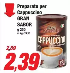 El sabor - Preparato Per Cappucino Gran Sabor El sabor - Preparato Per Cappucino Gran Sabor