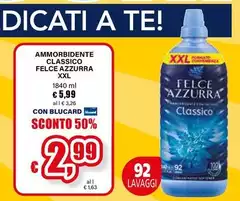Felce Azzurra - Ammorbidente Classico Xxl Felce Azzurra - Ammorbidente Classico Xxl