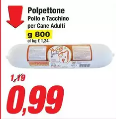 Mam - Polpettone Pollo E Tacchino Per Cane Adulti
