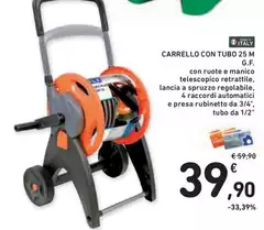 Carrello Con Tubo 25 M